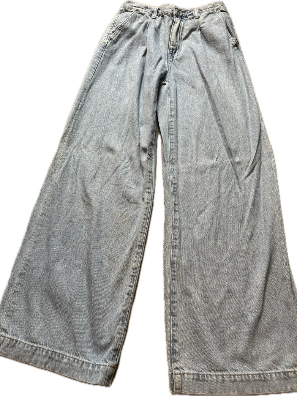 Madewell Harlow Jean Wide Leg Women Jeans in Light Blue